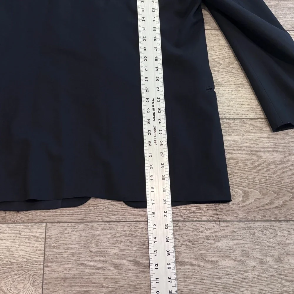 Mani Giorgio Armani‎ Blazer Mens 42R Navy Blue 2 Button Saks Fifth Avenue Italy